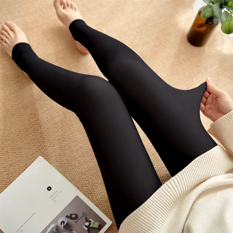 Pantyhose Winter Women Seamless Sexy Push up Thick Fake Translucent Warm Velvet Autumn Thin Leggings Tights Pantyhose